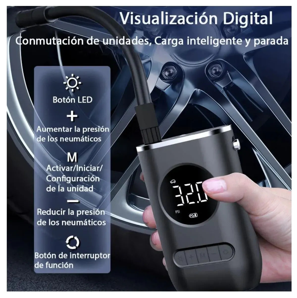 Inflador De Llantas Portable Compresor